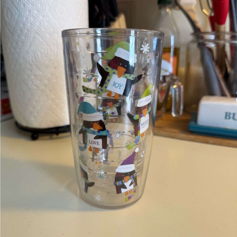 Festive Snowman Double-Wall Tumbler with Colorful Accents